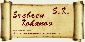 Srebren Kokanov vizit kartica